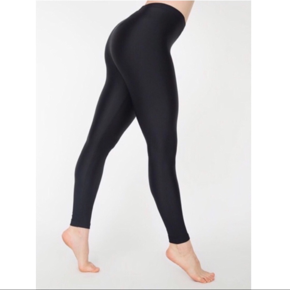 AA Disco Leggings | Shiny Tricot Nylon Leggings S
